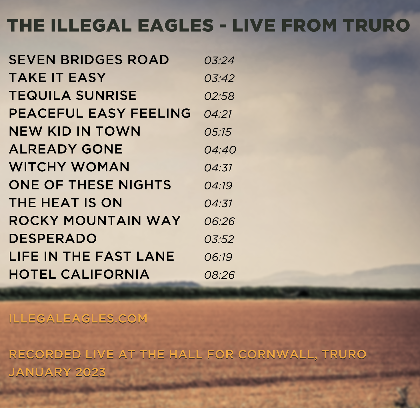 LIVE IN TRURO - NEW CD Album