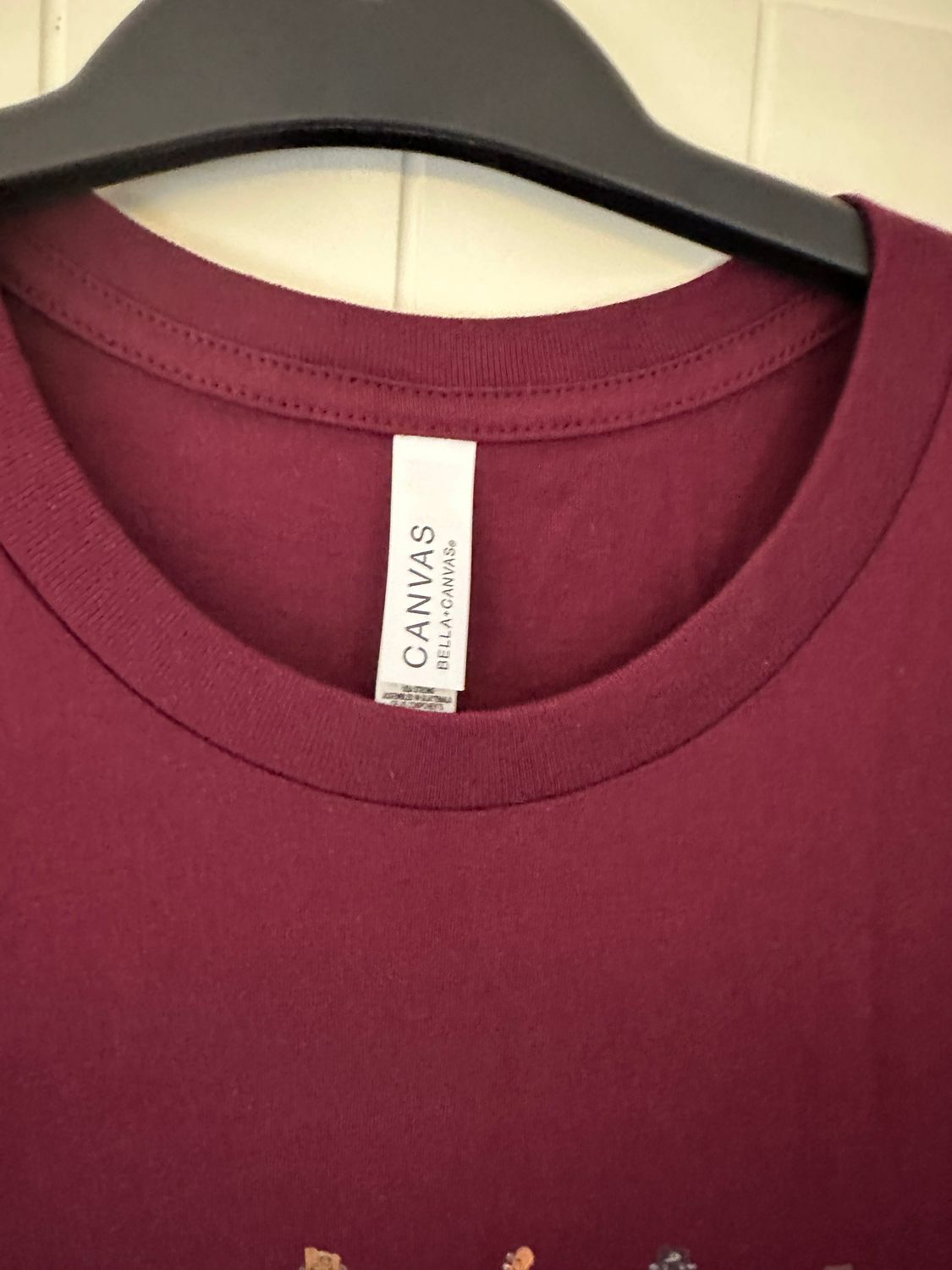 Guitar Design Tee Shirt - Maroon