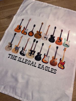 Guitar Design Tea Towel