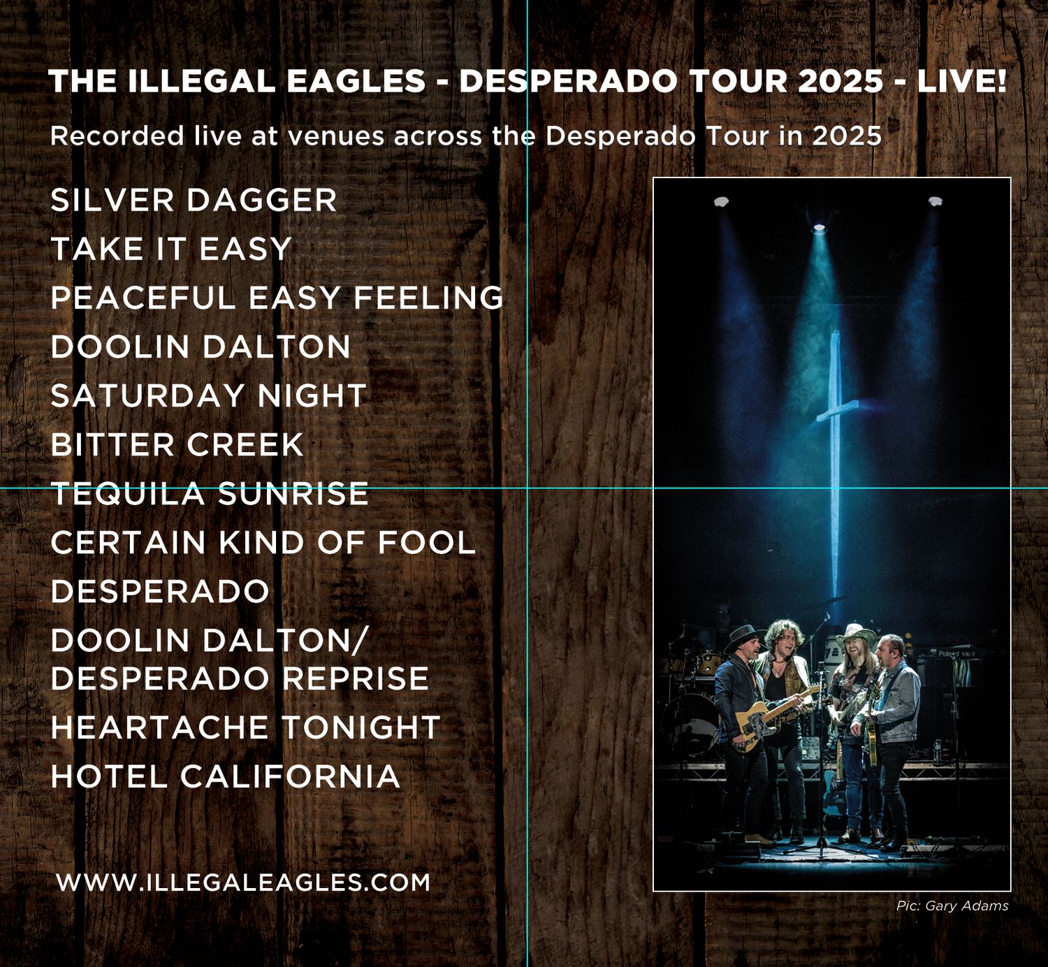 DESPERADO TOUR 2025 LIVE - NEW AUDIO CD!