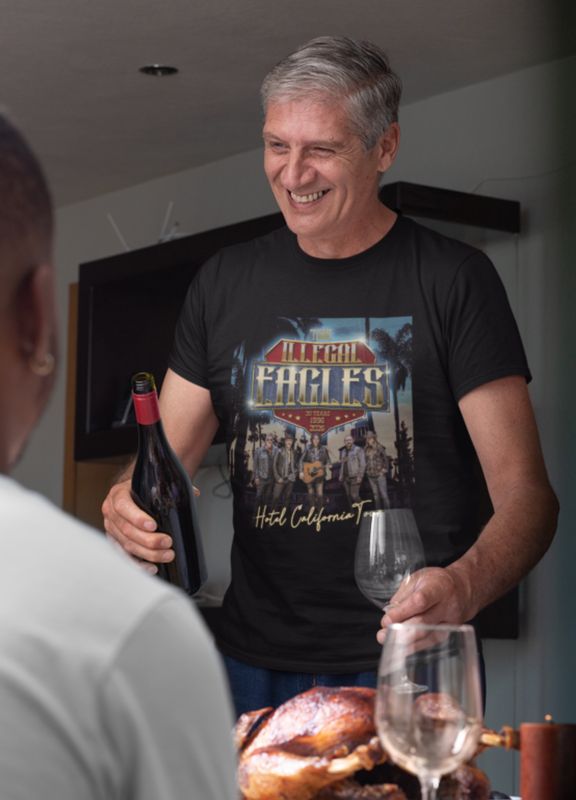 2026 BLACK HOTEL CALIFORNIA TOUR TEE SHIRT