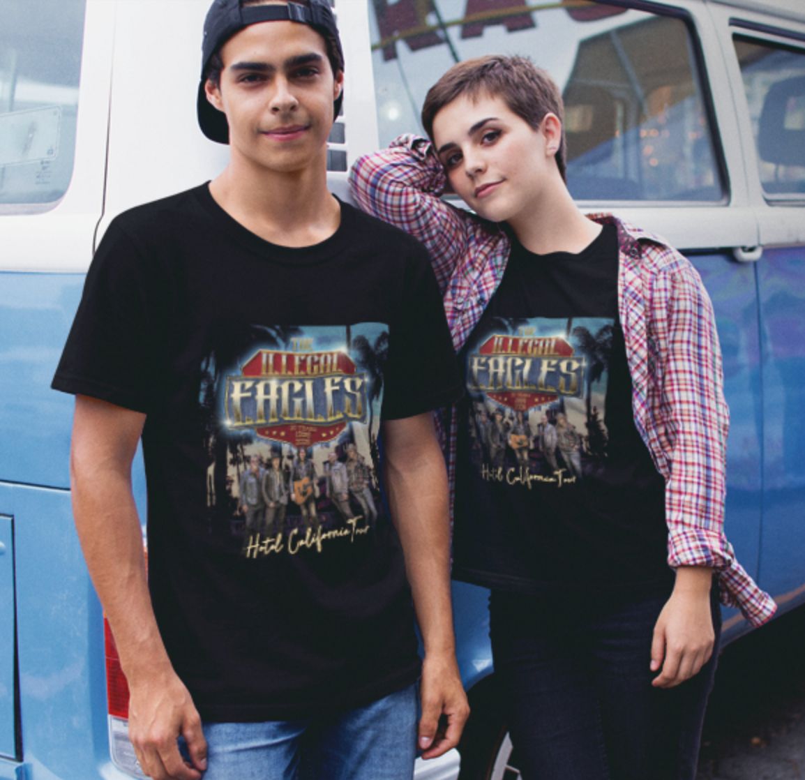 2026 BLACK HOTEL CALIFORNIA TOUR TEE SHIRT