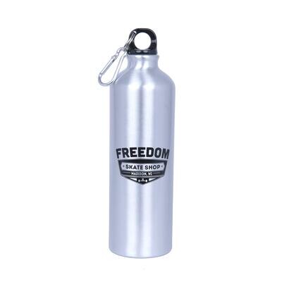 Freedom Aluminum Water Bottle Silver/Black