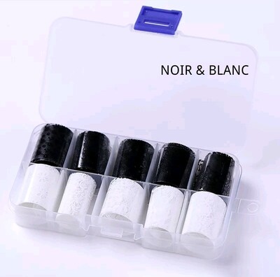 Kit papier foil noir & blanc Kit papier foil noir & blanc