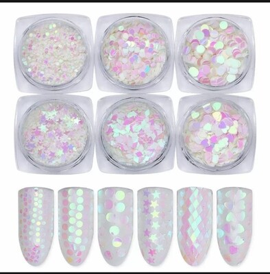 Kit 6 motifs formes géométriques holo Kit 6 motifs formes géométriques holo