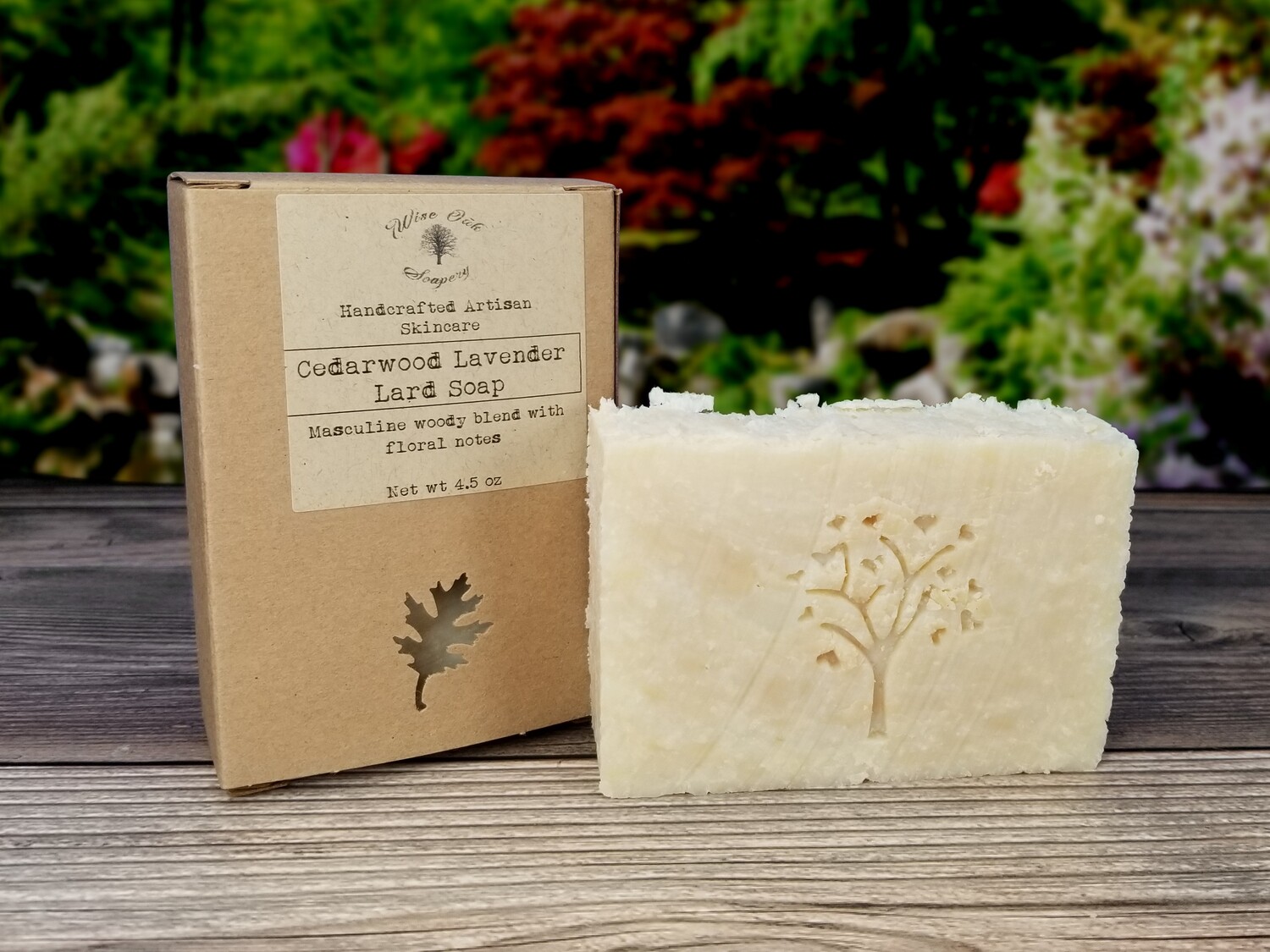 Cedarwood Lavender Paleo Natural Bath and Body Porcine Tallow Soap