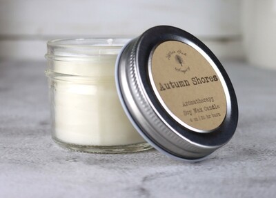 4 oz Aromatherapy Soy Wax Glass Jar Candle with Essential Oils