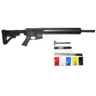 AR-15 Rifle Kit, 16” Phosphate Barrel 12” Quad Rail with 80% Lower