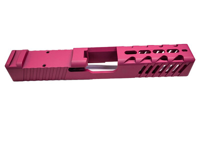 G19 Rose Pink Skeletonized Slide