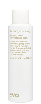 EVO shebang-a-bang
dry spray wax 6.2oz