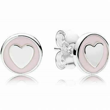 Heart Enamel Earrings