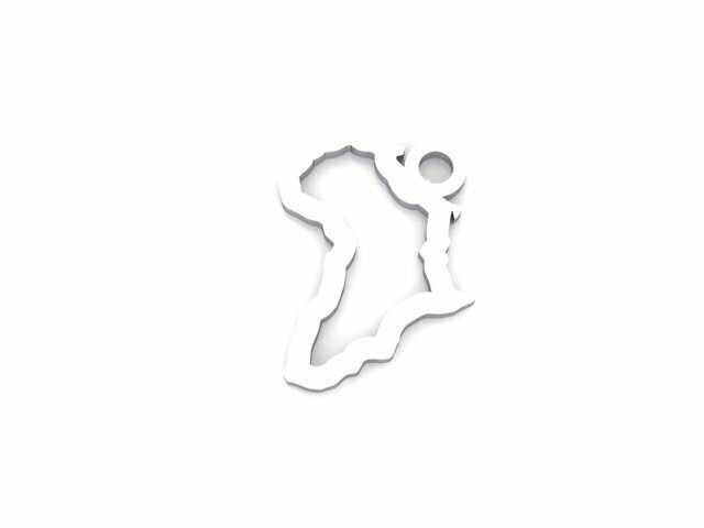 Africa Outline Pendant