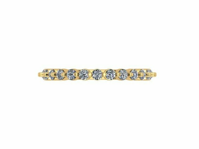 .75ctw round anniversary band