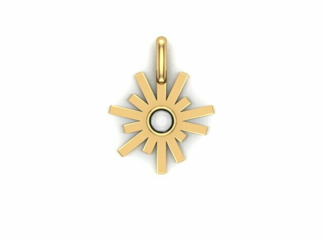 Starburst pendant .10ctw
