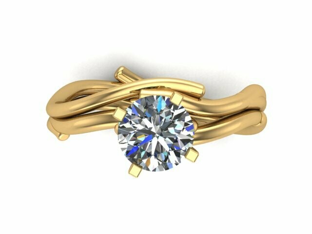 Branch Wedding set (diamond sold separately)