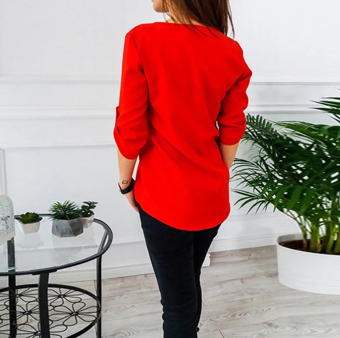 Women Spring Summer Chiffon Blouse Top