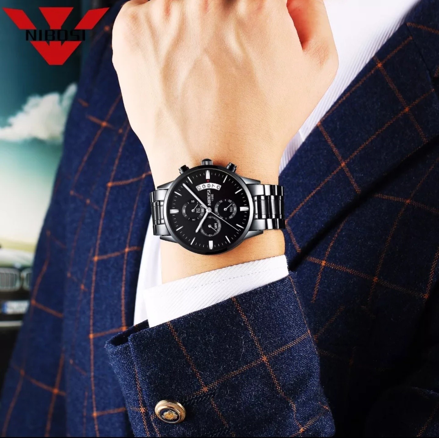 NIBOSI Relogio Masculino Men Watch