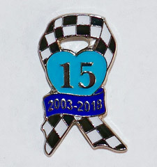 15th Anniversary Pin Badge