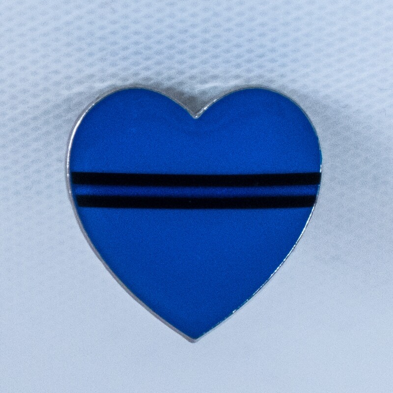 Blue Heart Pin