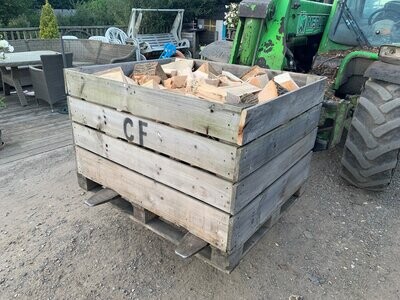 Kiln Dried Premium logs In Reclaimed apple crates