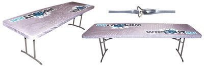 4 FT STRETCH-FITTED TABLE TOPPER