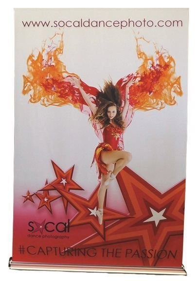 60" ULTRA PREM SS BANNER STAND