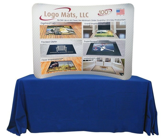 6 FT TENSION FABRIC HORIZONTAL CURVE WALL