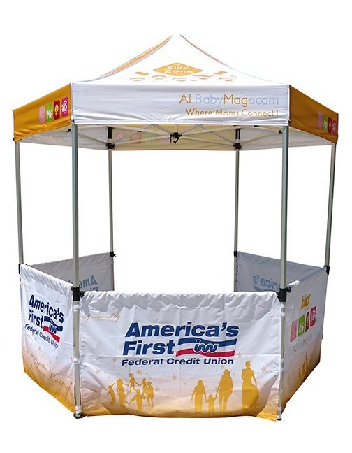 10 FT X 10 FT HEXAGONAL POP-UP CANOPY