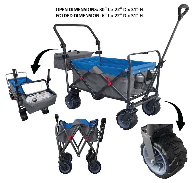 Heavy Duty Pop-Up Canopy Tent Folding Wagon
