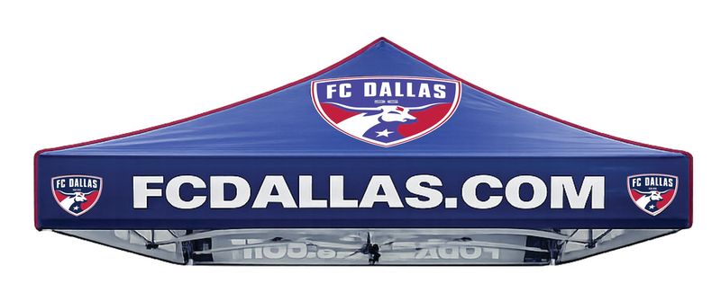 10'x10' FC Dallas Premium Custom Team Pop-Up Canopy Tent Top (Only)