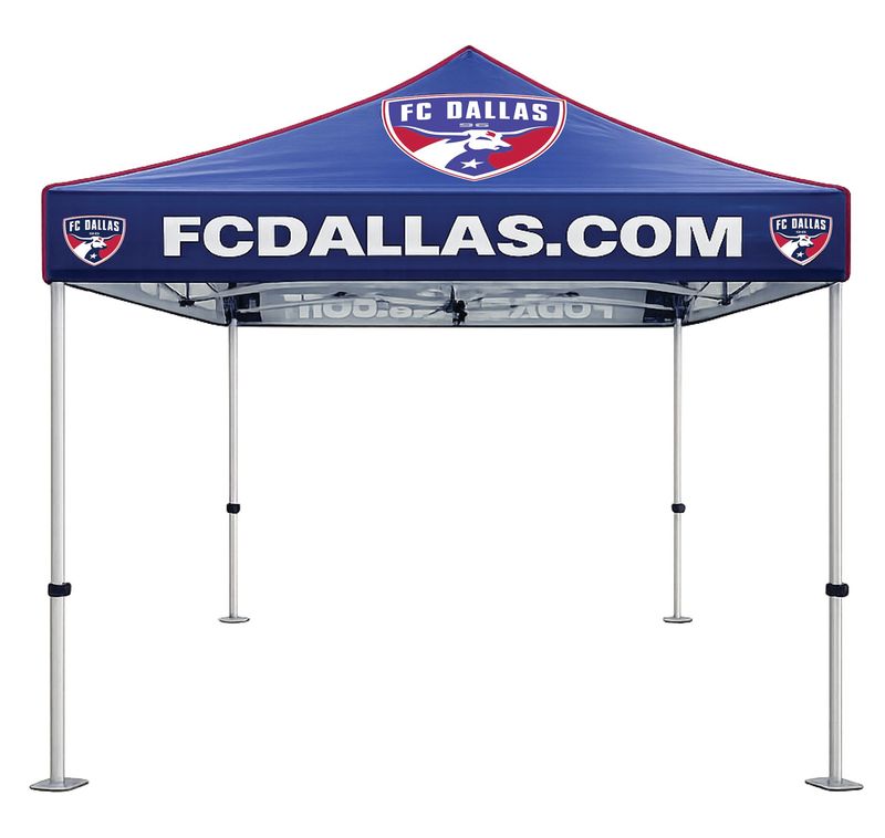 10'x10' FC Dallas Premium Custom Team Pop-Up Canopy Tent STANDARD Package