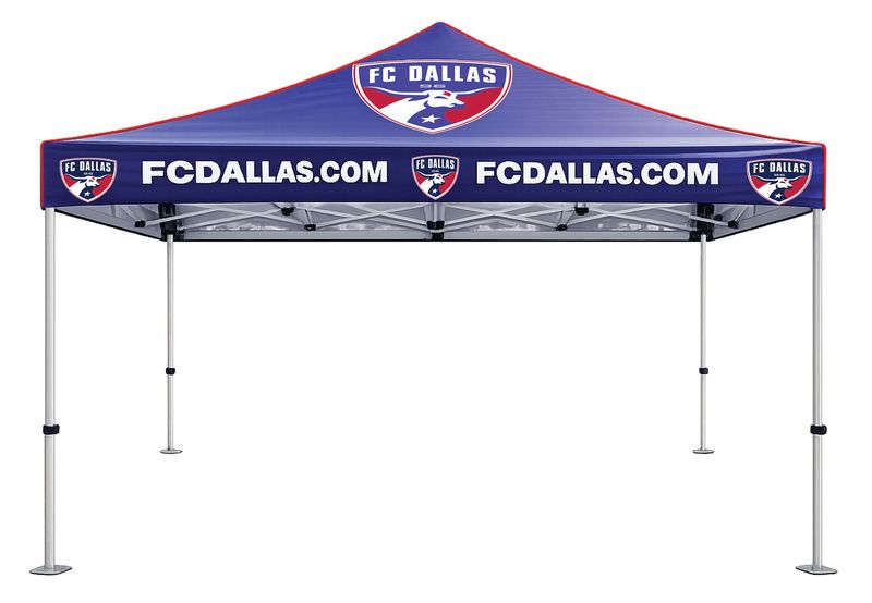 10'x15' FC Dallas Premium Custom Team Pop-Up Canopy Tent STANDARD Package