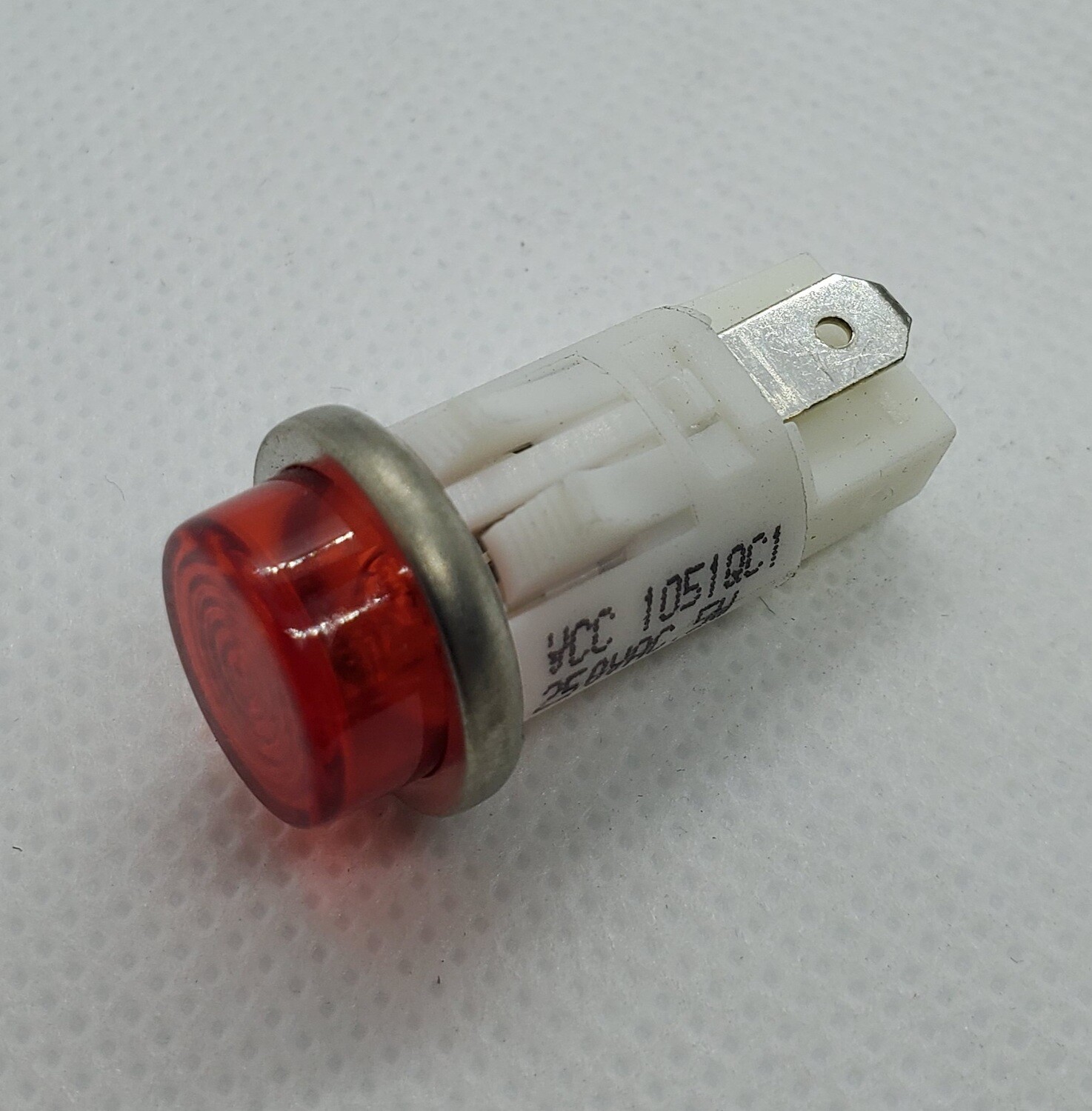 LIGHT, INDICATOR, 250VAC, 1/2 WATT, RED, DIFFUSED