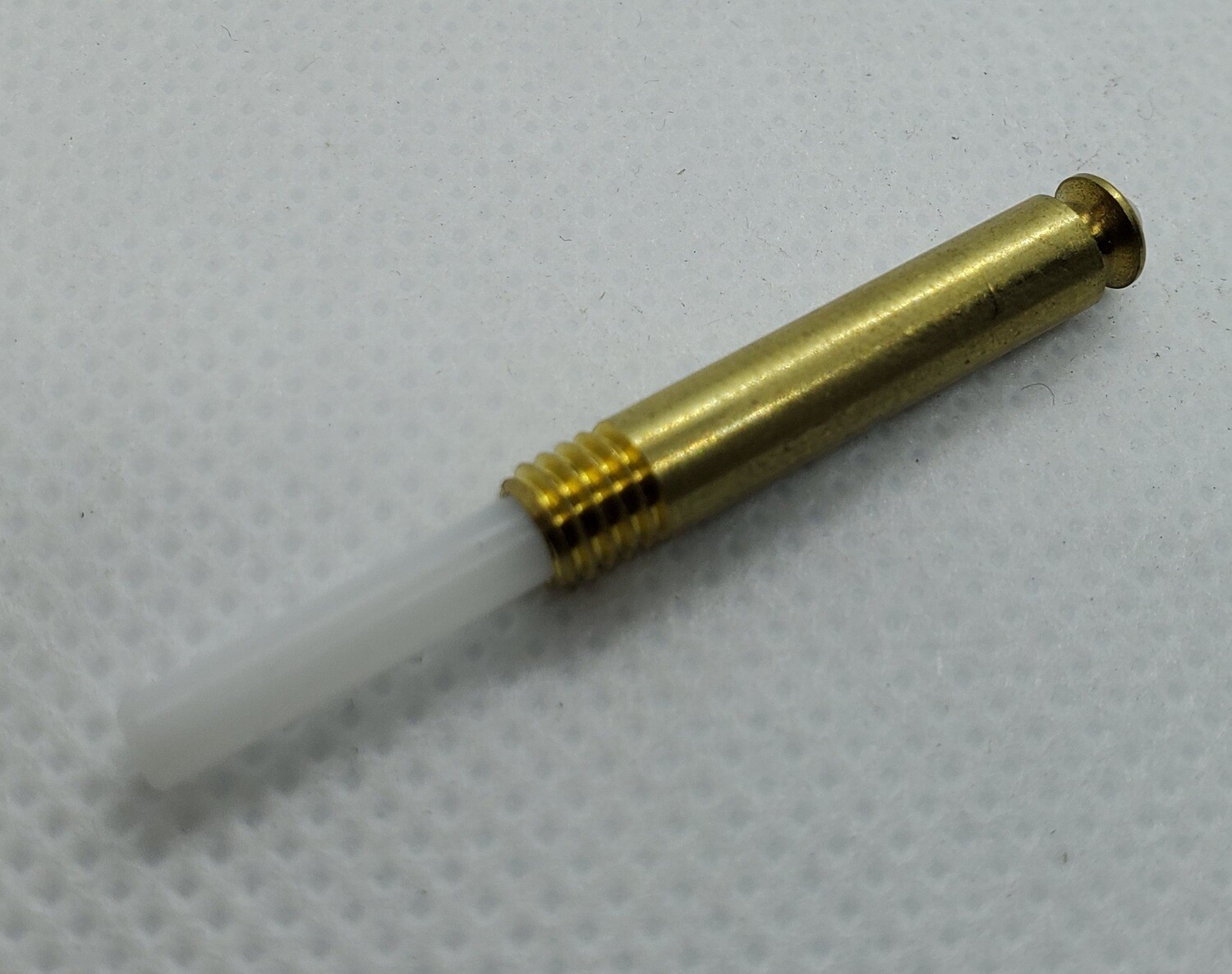 PIN-RETRACTING, BRASS BARREL W/ 10-32 THREAD, DELRIN PIN