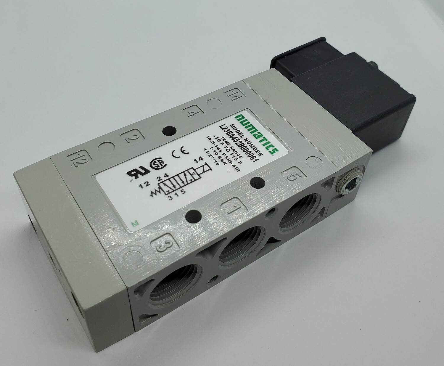 VALVE-AIR, 3/8 NPT, 24 VDC  SOLENOID/ PLC UNITS