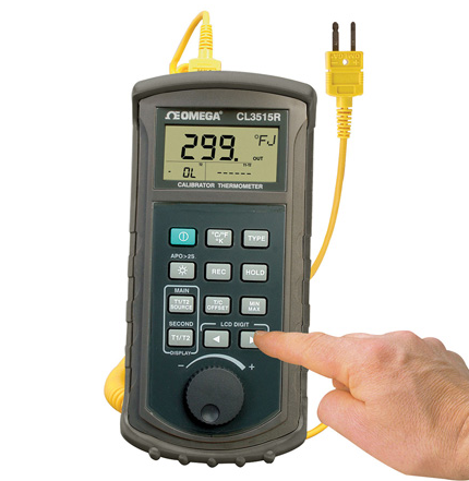 THERMOMETER/TC CALIBRATOR, MULTI THERMOCOUPLE INPUT- CALIBRATED W/ CERTIFICATE
