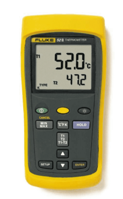 FLUKE THERMOMETER - CALIBRATED W/ CERTIFICATE