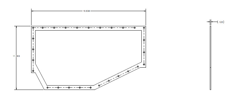 GASKET, HEATER BOX COVER PLATE, ST1608/2210