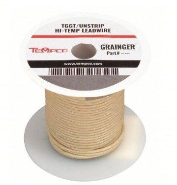 WIRE, HIGH TEMP, 18 AWG, 600VAC, NATURAL