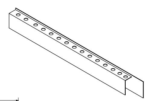 CHANNEL, ARM GUARD, SIDE, 16-1/2 IN, STC/ILS2016