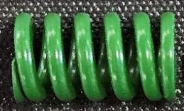 SPRING,DIE,CHROME SILICON STEEL, 5/8 IN HOLE DIA, 1 IN