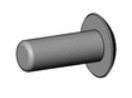 RIVET-PIN ALUM, 3/16 DIA X 1/2