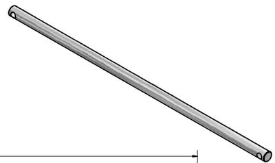 SHAFT, IDLER, 3/4 IN DIA X 23-7/8 IN, SST, ST2210