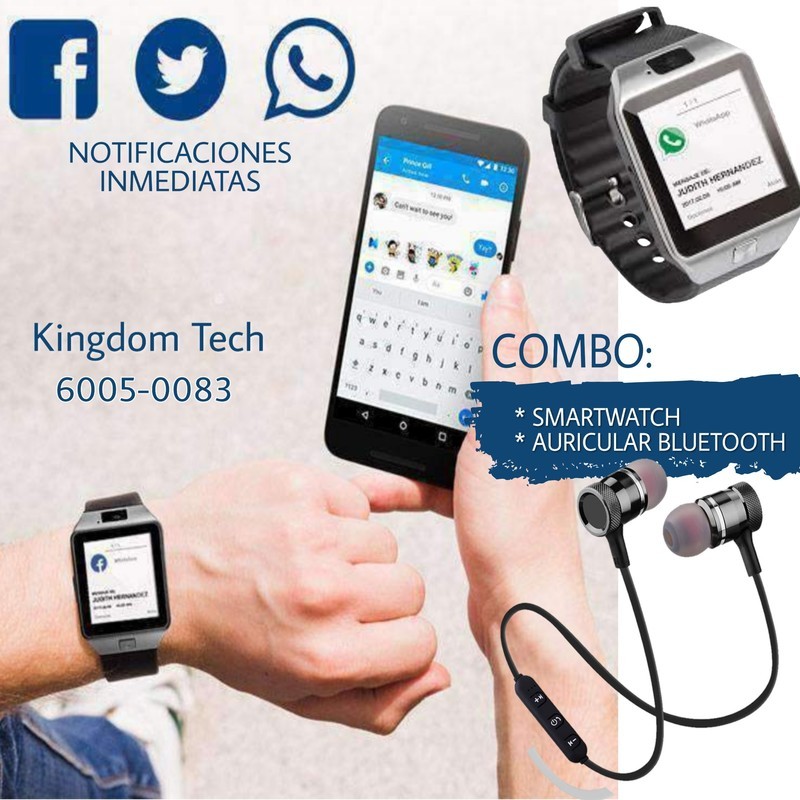 Smartwatch DZ09 con auricular BT
