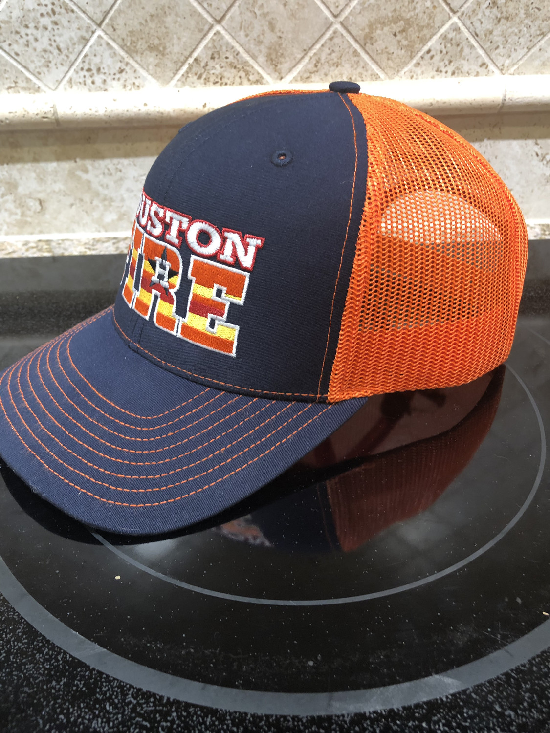 Astros Themed 112 Trucker - Navy &amp; Orange