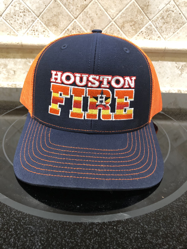 Astros Themed 112 Trucker - Navy &amp; Orange
