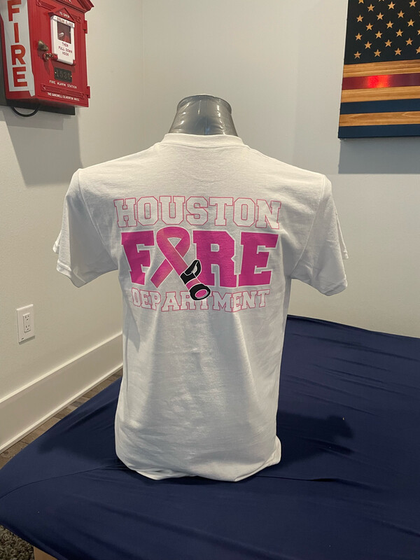 SALE! HFD Breast Cancer T-Shirt - White - 3XL (2 Left)