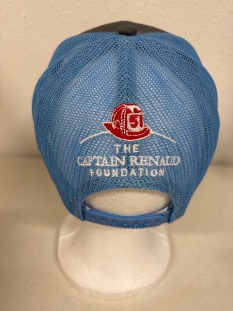 NEW! Houston Fire in &quot;Oiler&quot; Blue mesh back 112 Trucker