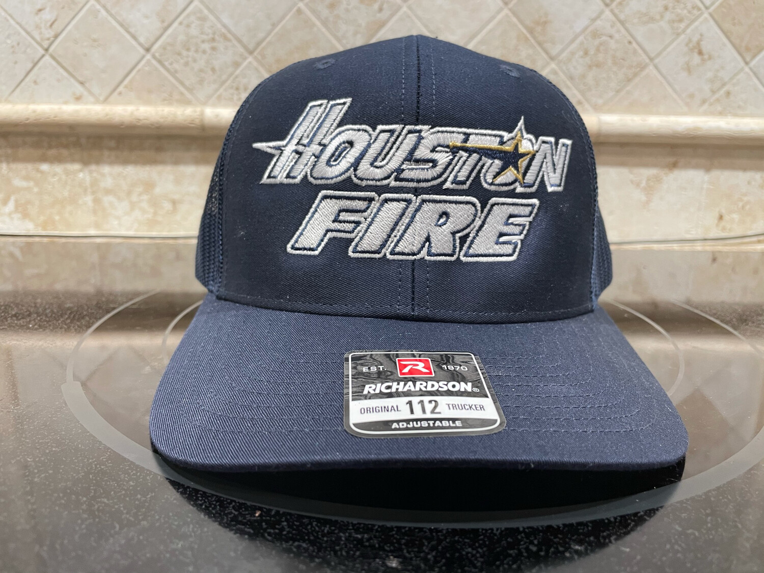 Astros Throwback Themed 112 Trucker - Navy 