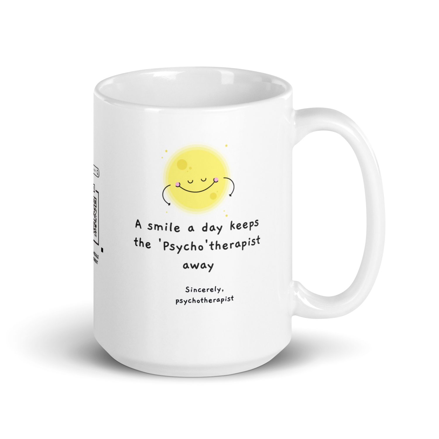 A smile a day keeps the Psychotherapist away | Therapist Gift Mug | Client Appreciation